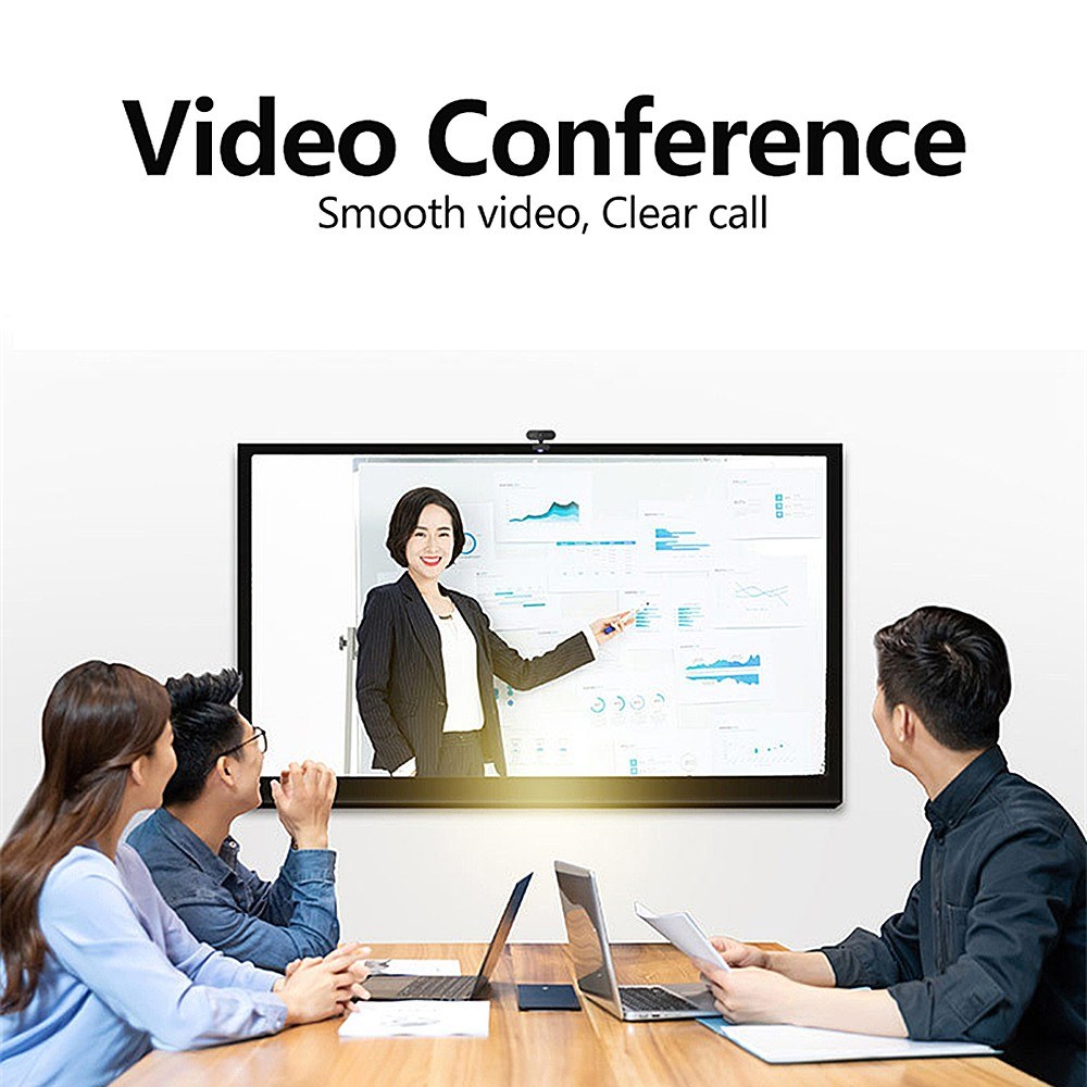 1080P 2MP HD Webcam 30fps Camera Noise-reduction Microphone Web Cam HD Laptop Computer Camera USB Plug & Play for Laptop Desktop