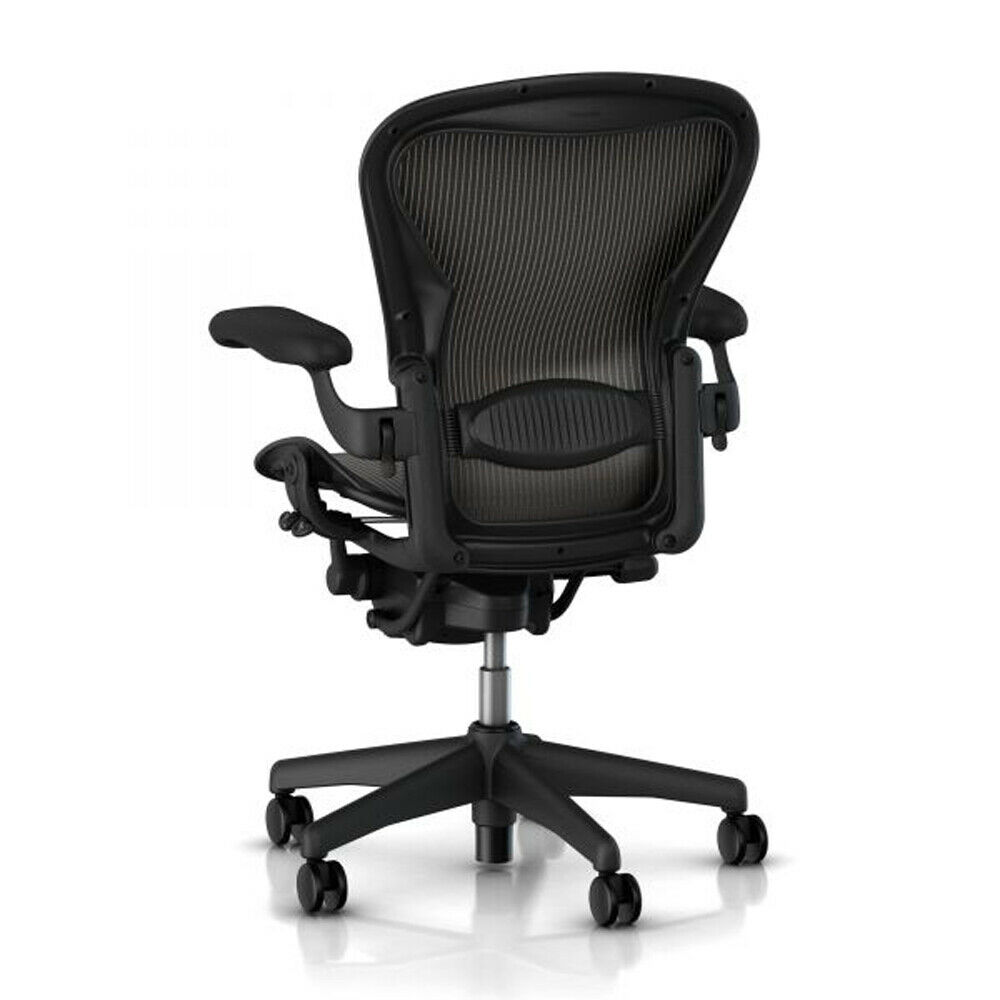 Herman Miller Aeron - Size C - Fully Adjustable Ergonomic Chair with Adjustable Lumbar Support