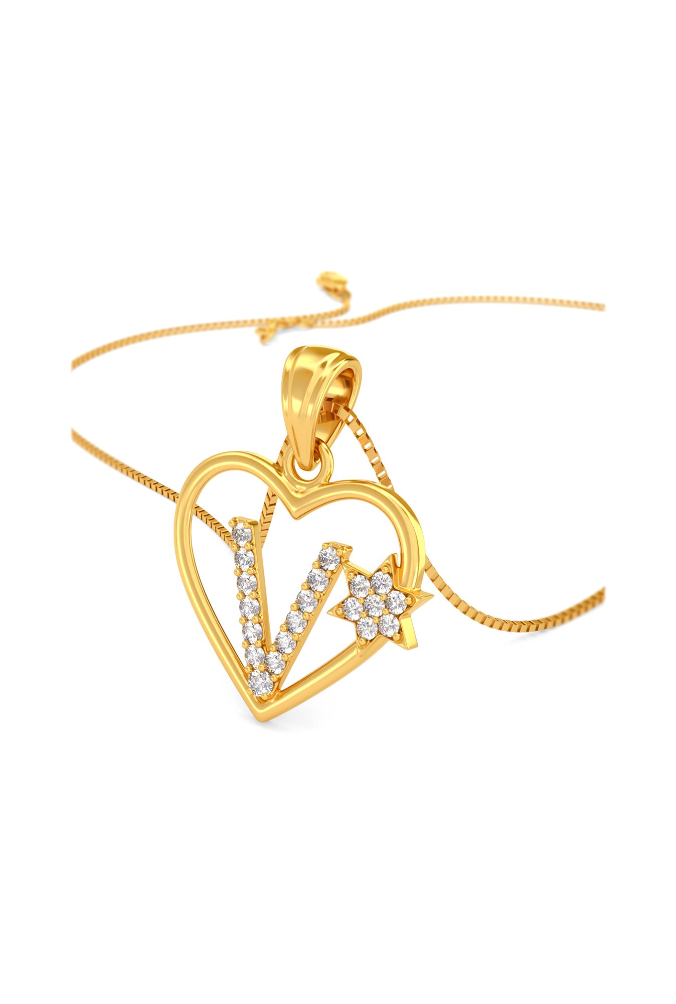 Joyalukkas V 22 kt Gold Pendant