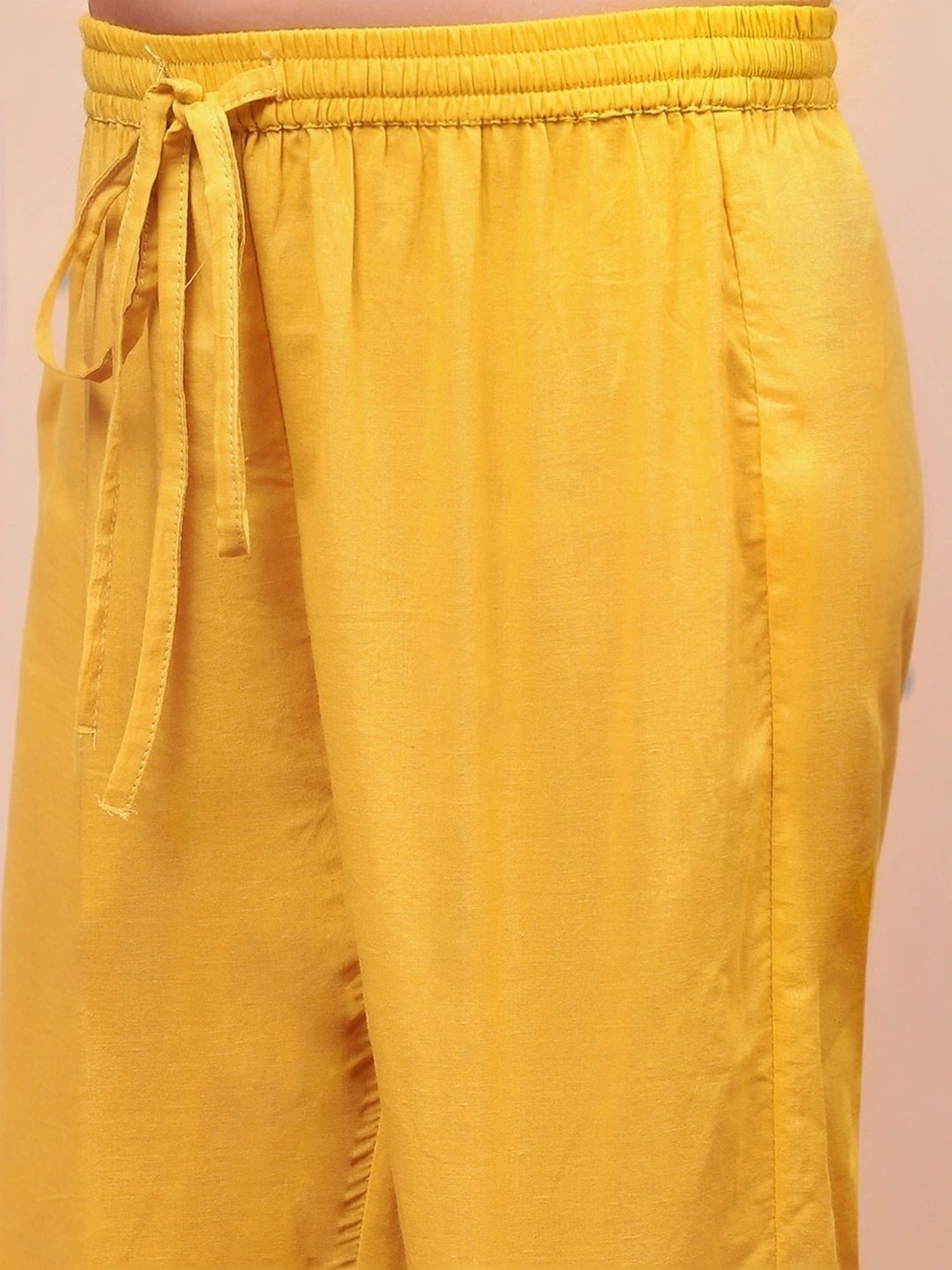 Biba Girls Pink Embellished Kurta set