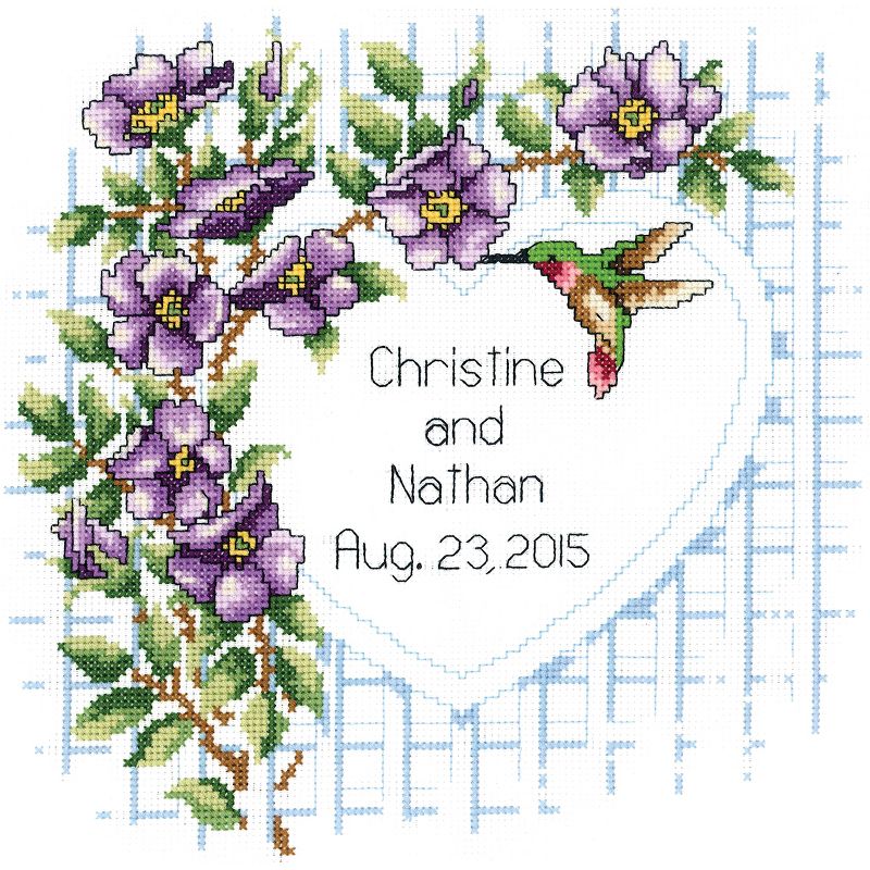 Janlynn Counted Cross Stitch Kit 10"X10"-Garden Trellis (14 Count)
