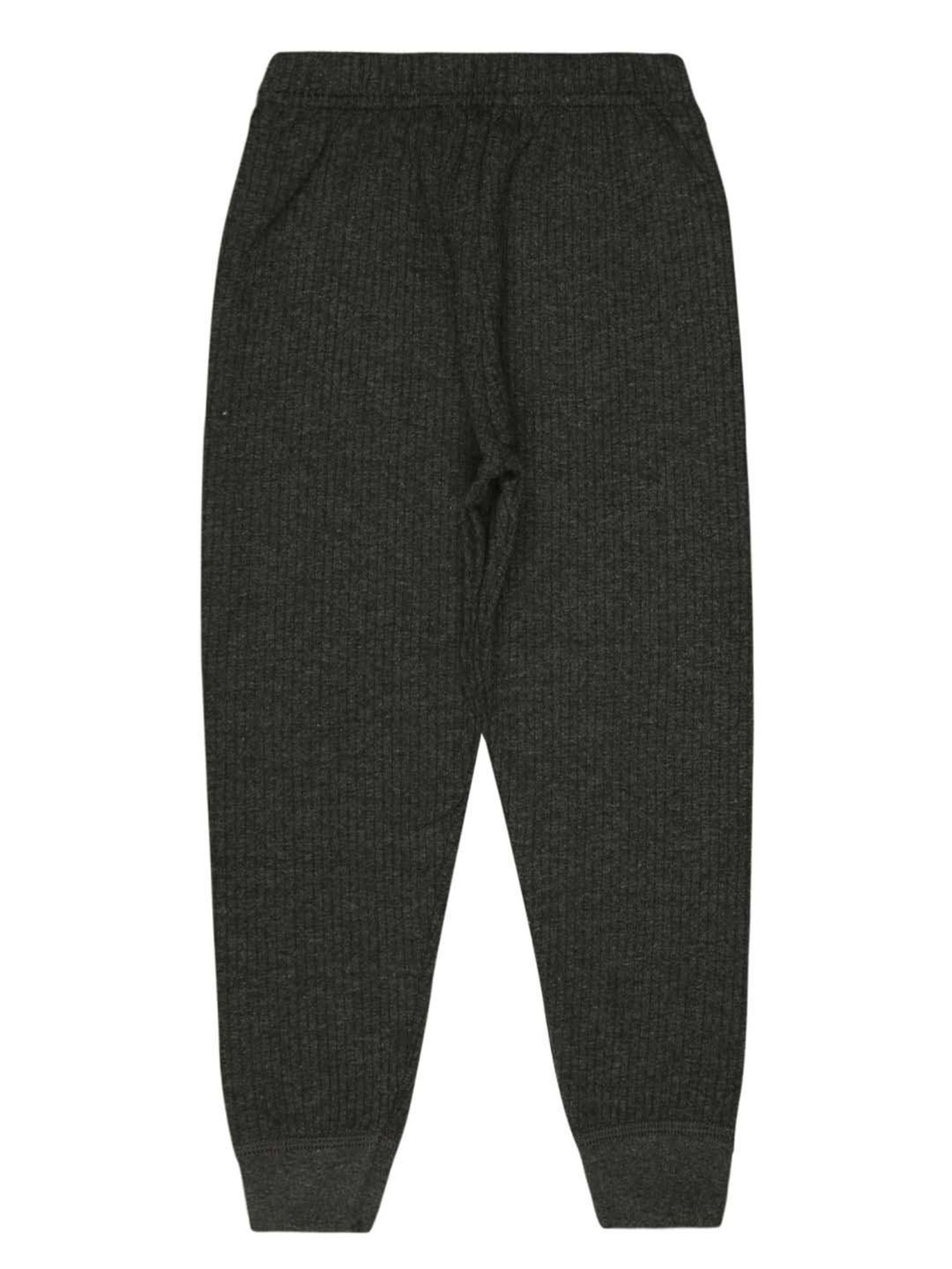 Bodycare Boys Charcoal Grey Cotton Regular Fit Thermal Pants