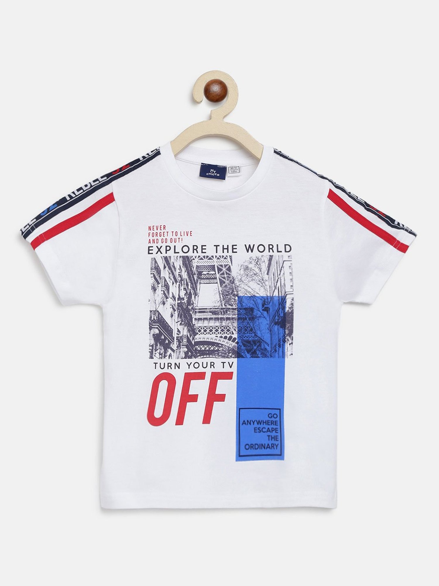 Chicco Kids White Printed T-Shirt