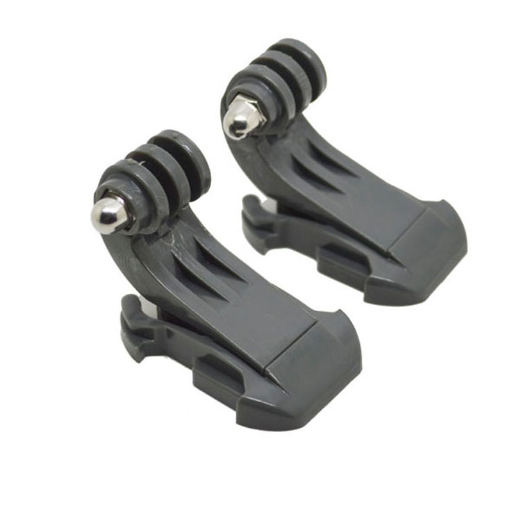 2PCS Black Vertical Surface J-Hook Buckle Mount Adapter Set for GoPro HD Hero 3+ 3 2 1 - Black  GP020