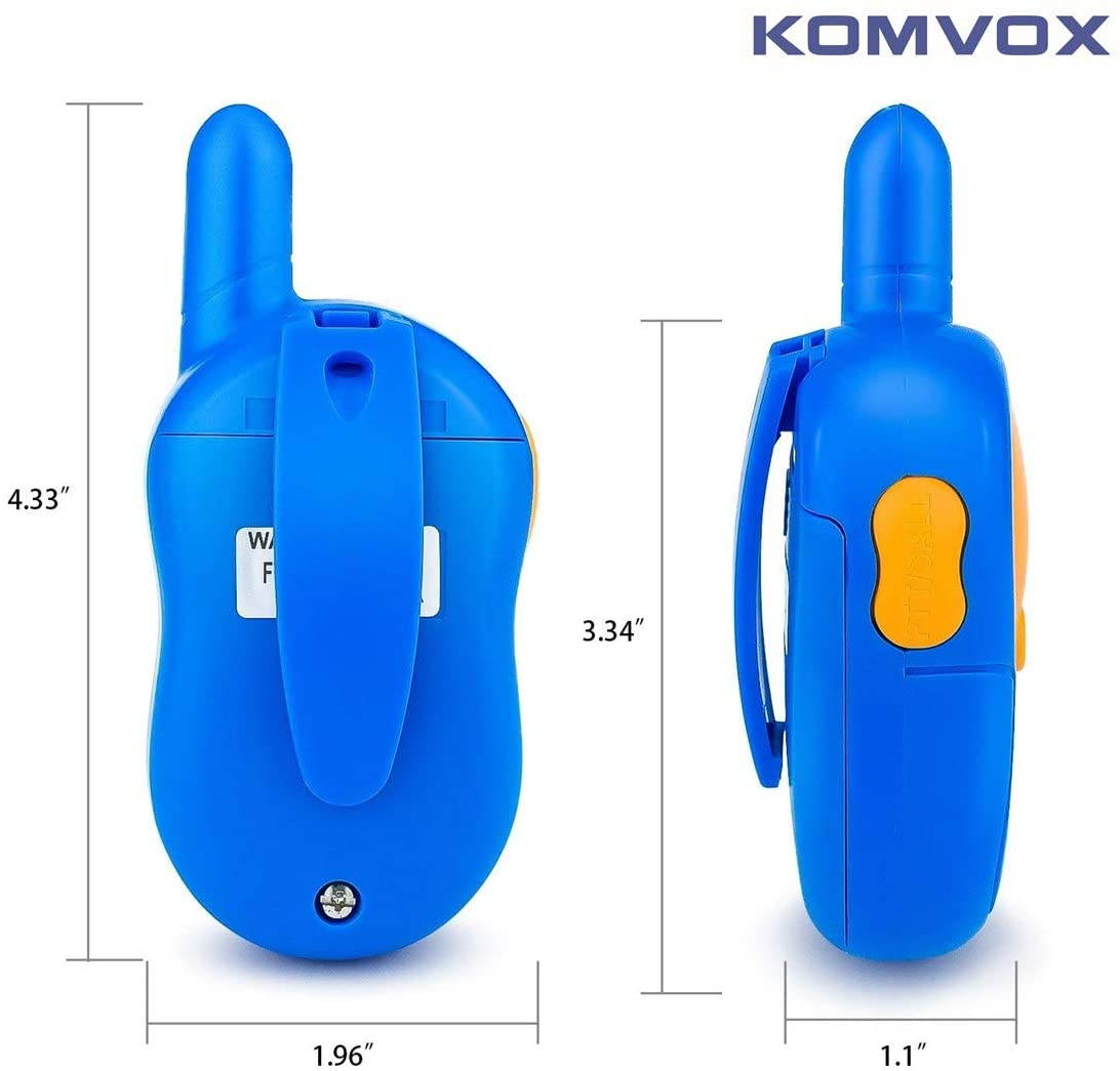 Walkie Talkies for Toddlers 3 Privacy Channels Rechargeable Kids Two Way Radios 3Kms Long Range Birthday Gifts for Boys Age 3 4 5 Boy Toys Gift 3 4 5 Year Old Baby Toddler Walky Talky