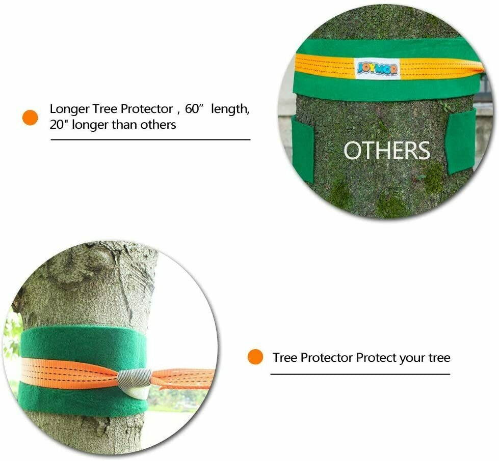 JOYMOR Slackline Kit Extra Longer 65 Feet Upgraded Slackline with Training Line