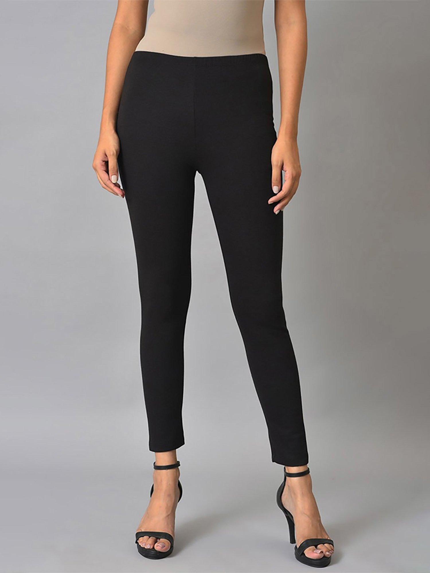 Elleven Black Skinny Fit Leggings