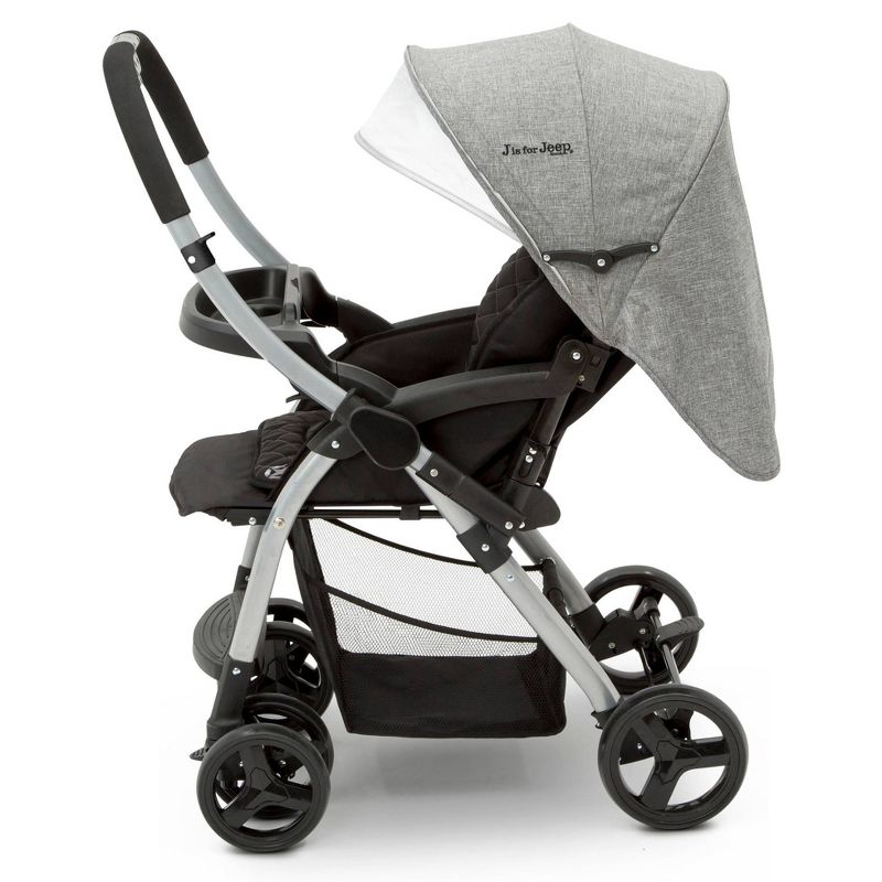 Jeep By Delta Children Unlimited Reversible Handle Stroller - Gray Tweed