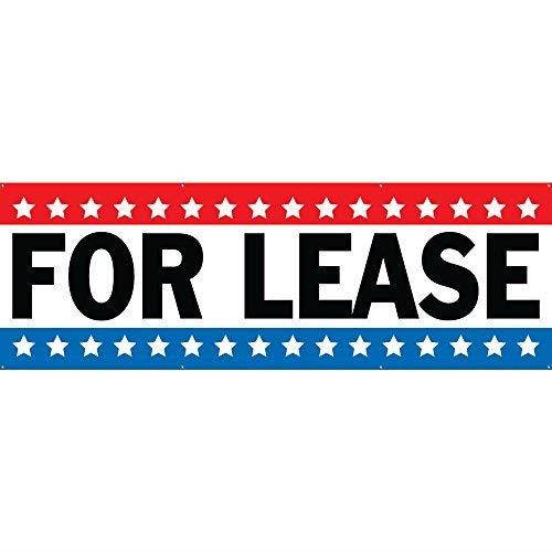 HALF PRICE BANNERS FOR LEASE Indoor/Outdoor Banner 3ftX8ft Stars - Made in the USA