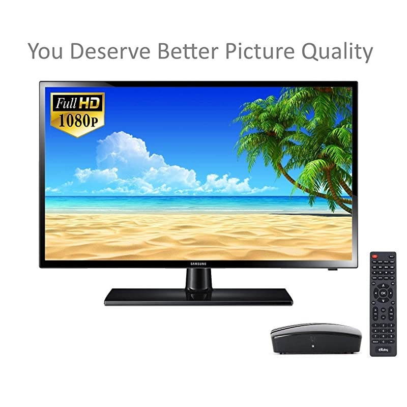 Digital Converter Box for TV, Antenna, HDMI and RCA Cable - Complete Bundle to View, Record HD Channels Instant or Scheduled Recording, 1080P HDTV, HDMI Output and 7 Day Program Guide