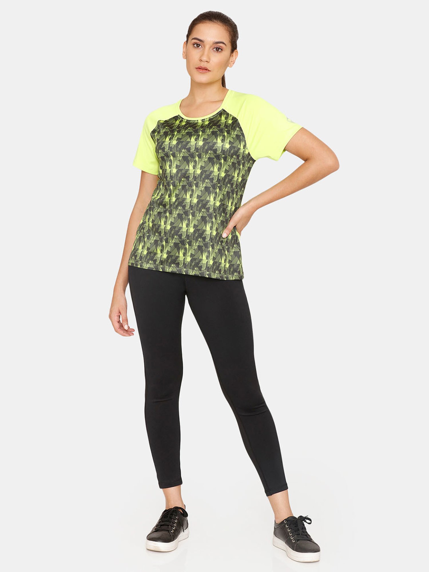Zelocity by Zivame Yellow Printed T-Shirt