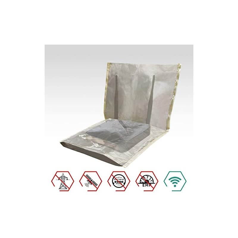 Router Cover EMF Blocking Router Shielding Guard, Blocks 90-95% of EMF RF Waves, No Decrea (13.8'' x15.7'')