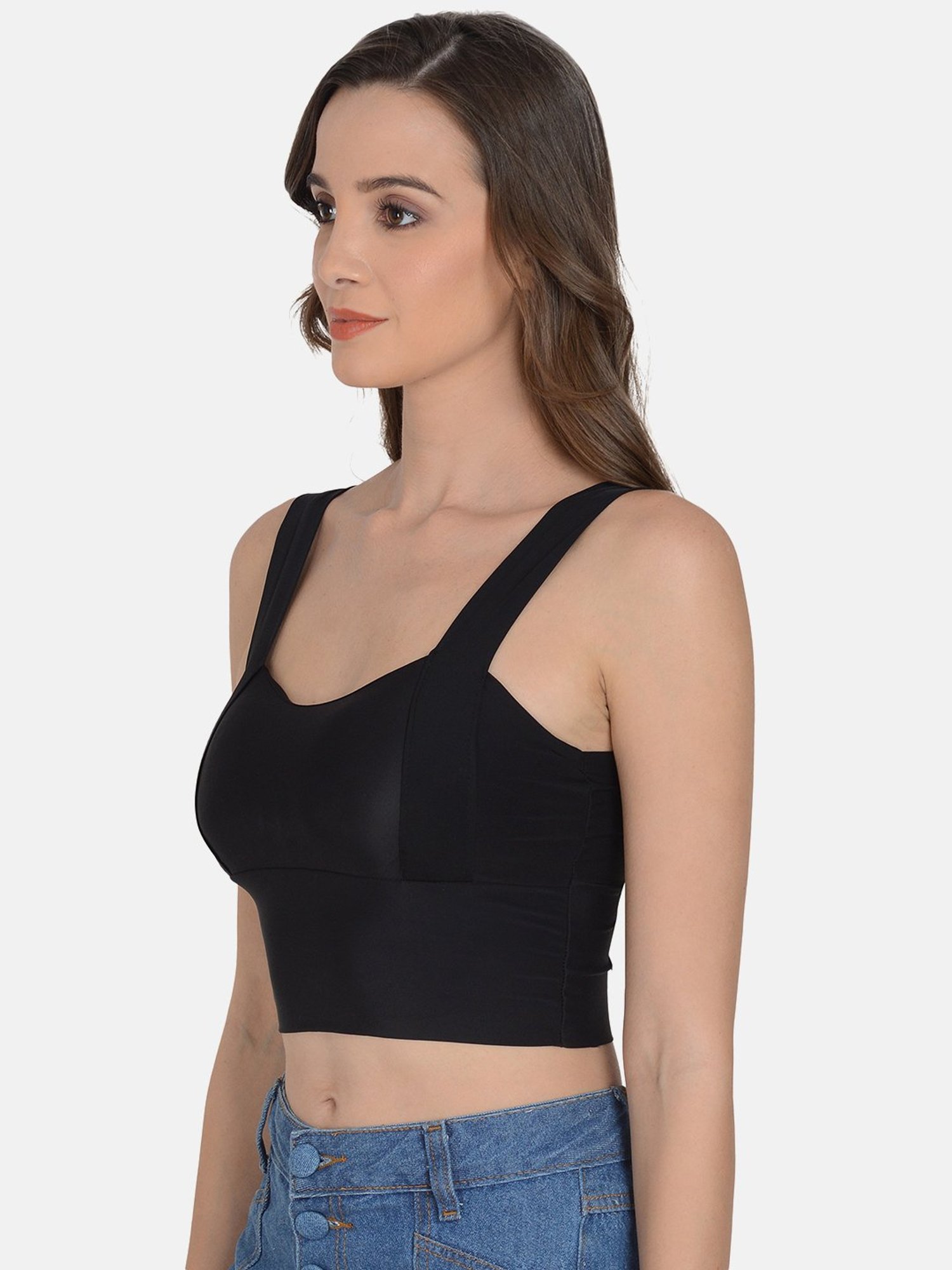 mod & shy Black Removable Padded Bralette Bra