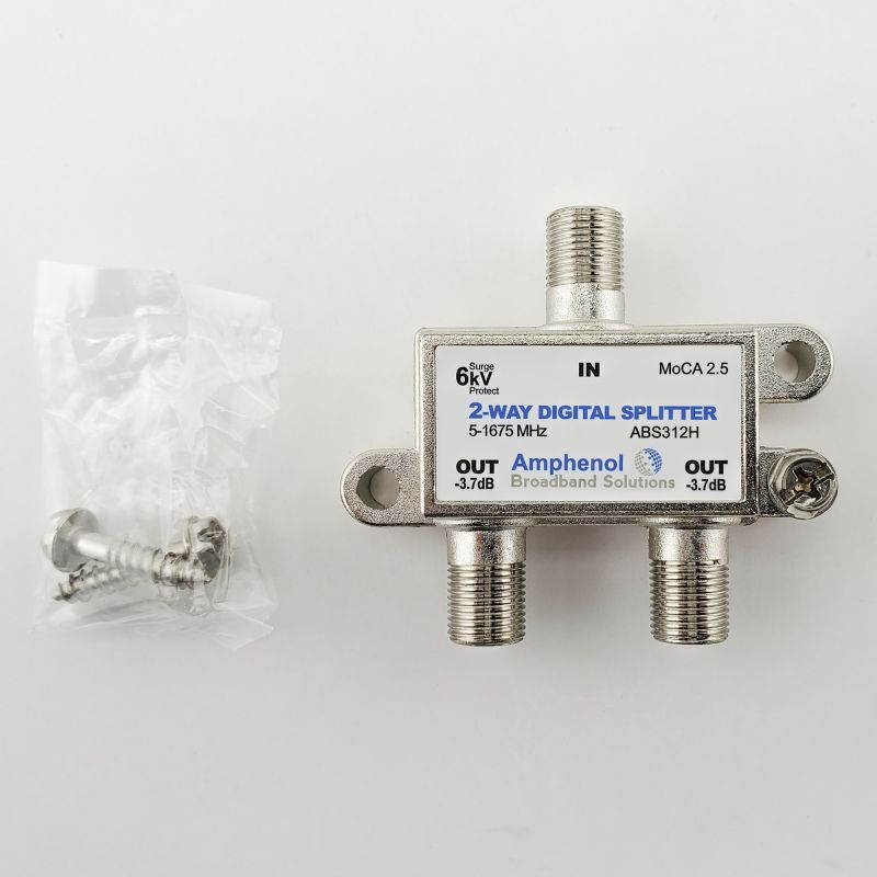 Amphenol 3-Way Digital Splitter MoCA 2.0 ABS313H