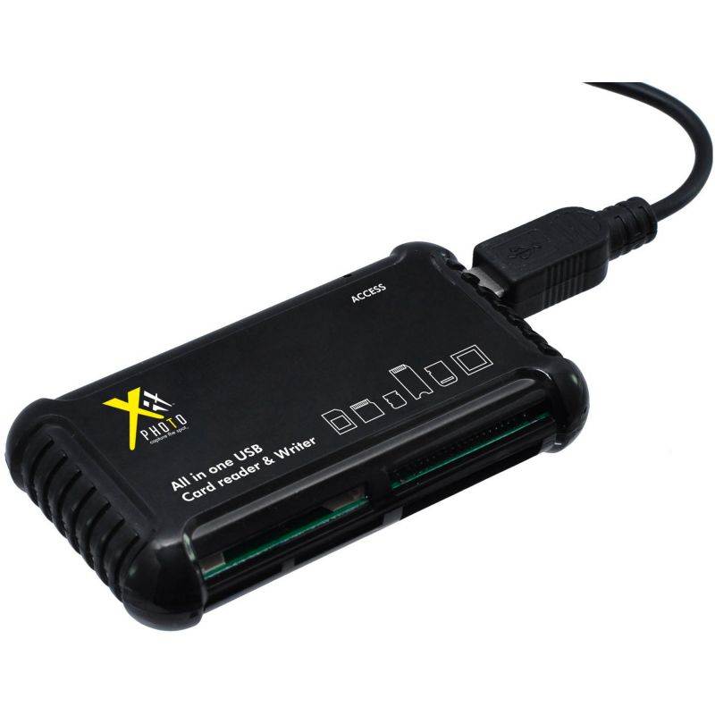 Xit All-in-1 High Speed Memory Card Reader/Writer for SD/SDHC Micro SD & More #XTALLCR1