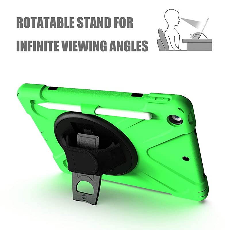 iPad 102 Case 20192020 iPad 7th8th Generation Case with Pencil Holder Kickstand Hand Strap and Shoulder Strap  Case for iPad 102 inch A2197A2198A2199A2200A2270A2428A2429A2430