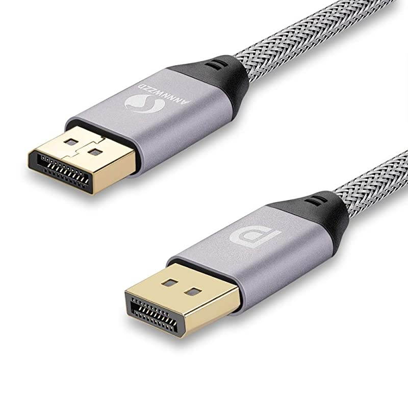DP Cable 4K 60Hz,High Speed DisplayPort to DisplayPort HD Display Cable Compatible PC, Laptop, TV, DP to DP Cable Grey (1M / 3FT)