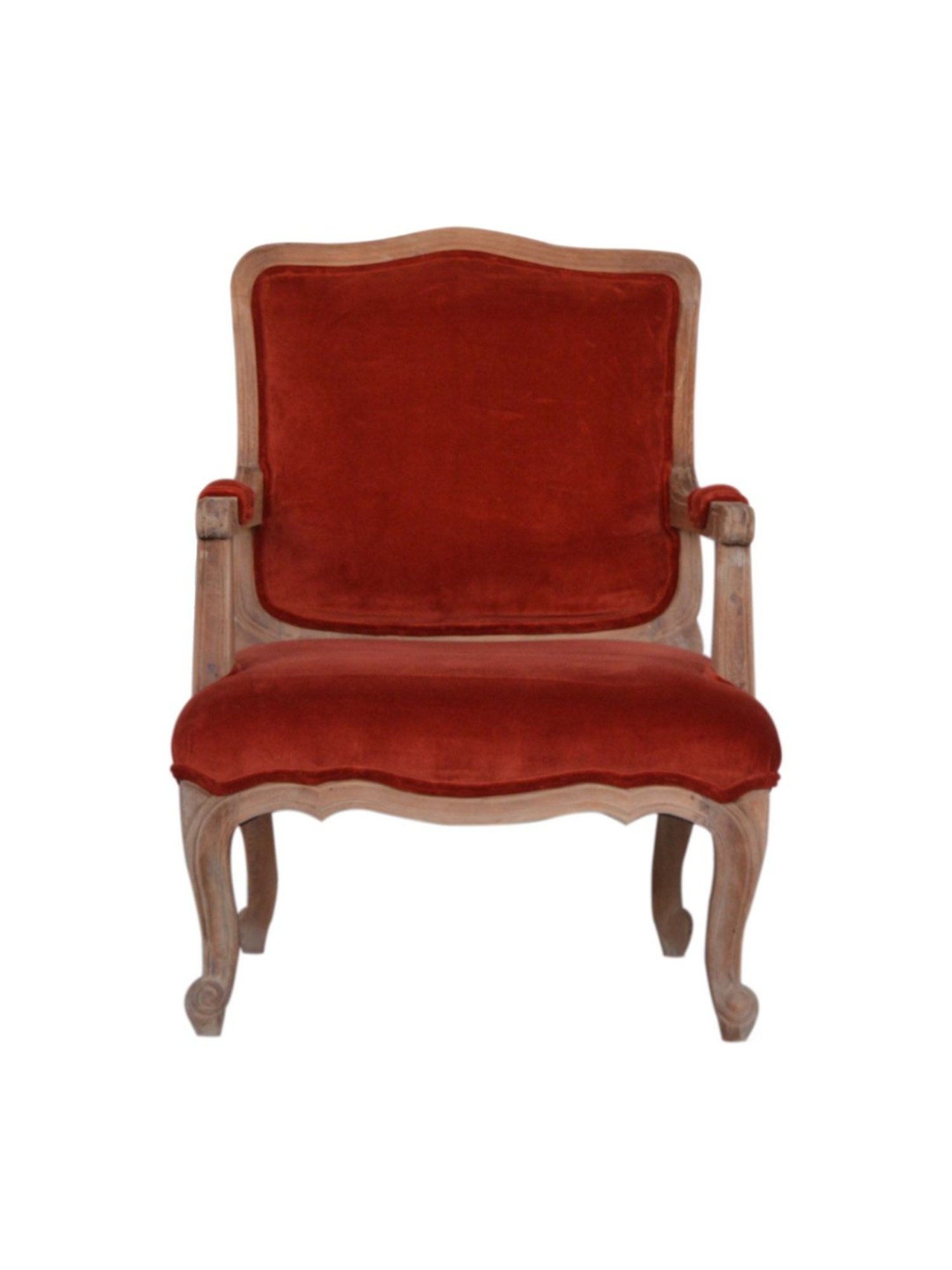 Artisan Furniture Brick Red Wood French Style Chair