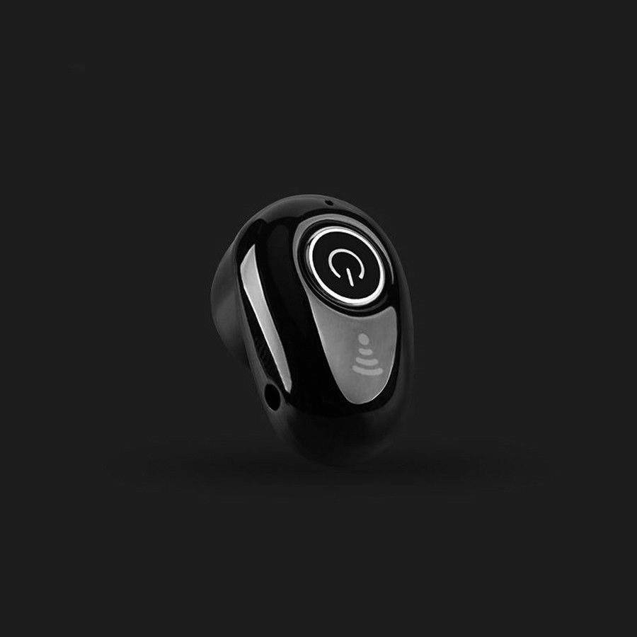 S650 Invisible 4g Earphone Bluetooth 4.1 Headphones In-ear Headset Stereo Music Earphone Smart Phone Earbuds Hands-free with Microphone Black