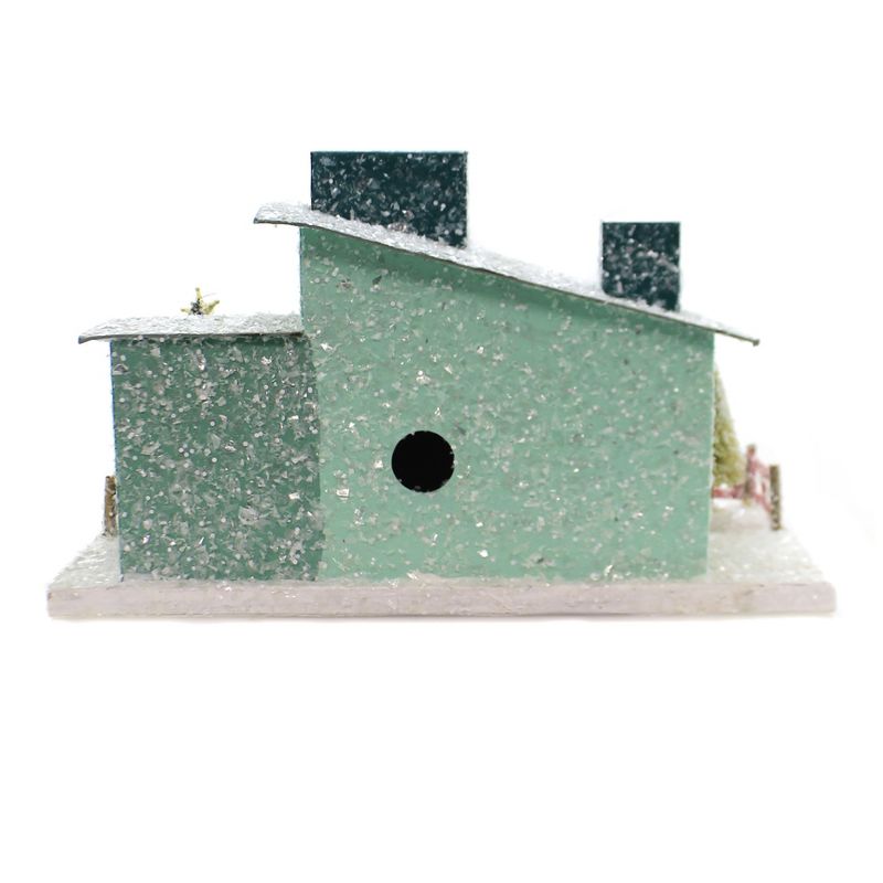 Cody Foster 9.5" Green Mid Century House Mcm Christmas Light Up 1950  -  Decorative Figurines
