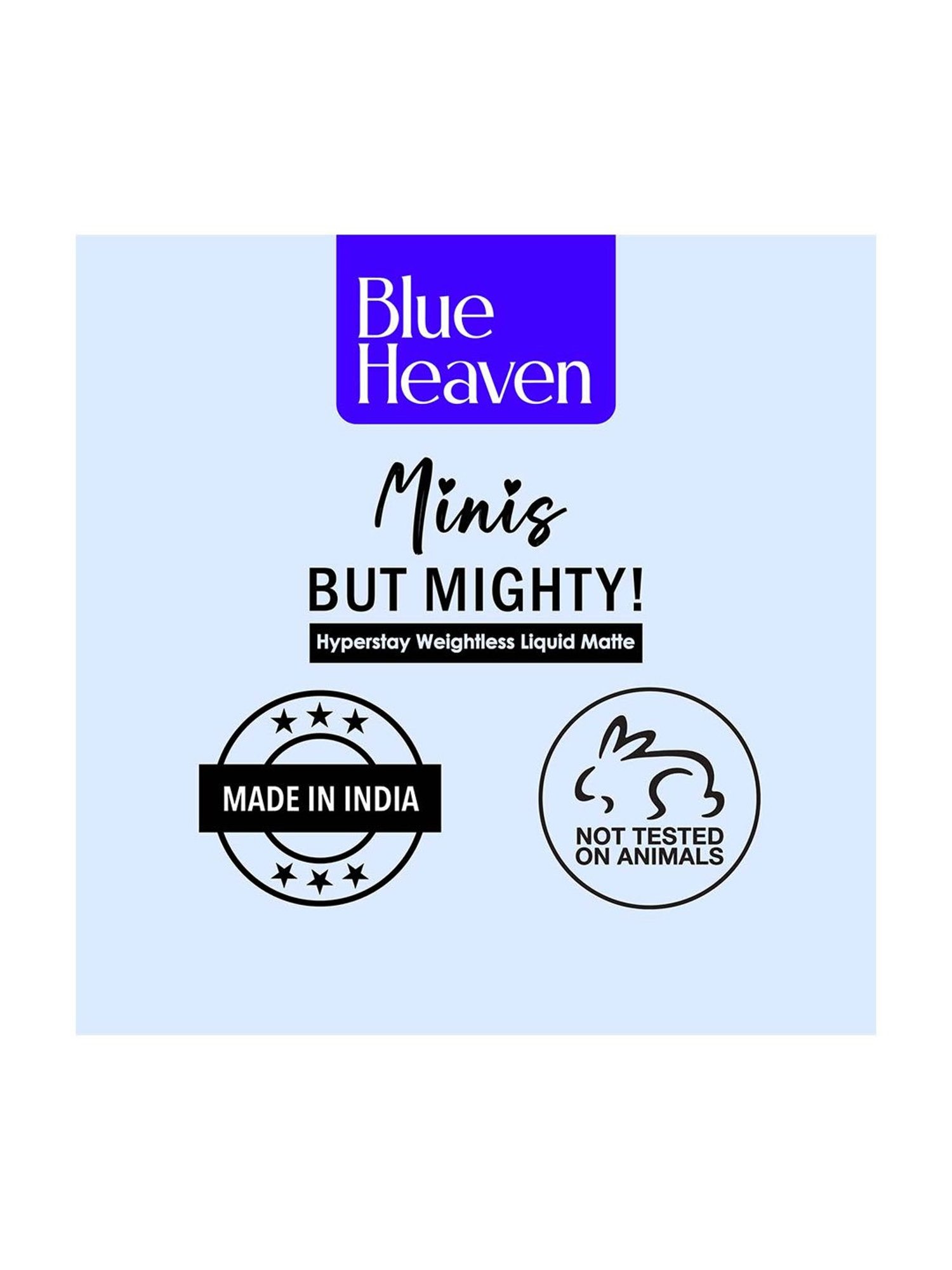 Blue Heaven Minis But Mighty Liquid Lipstick Majestic Diva Bright - Pack of 4