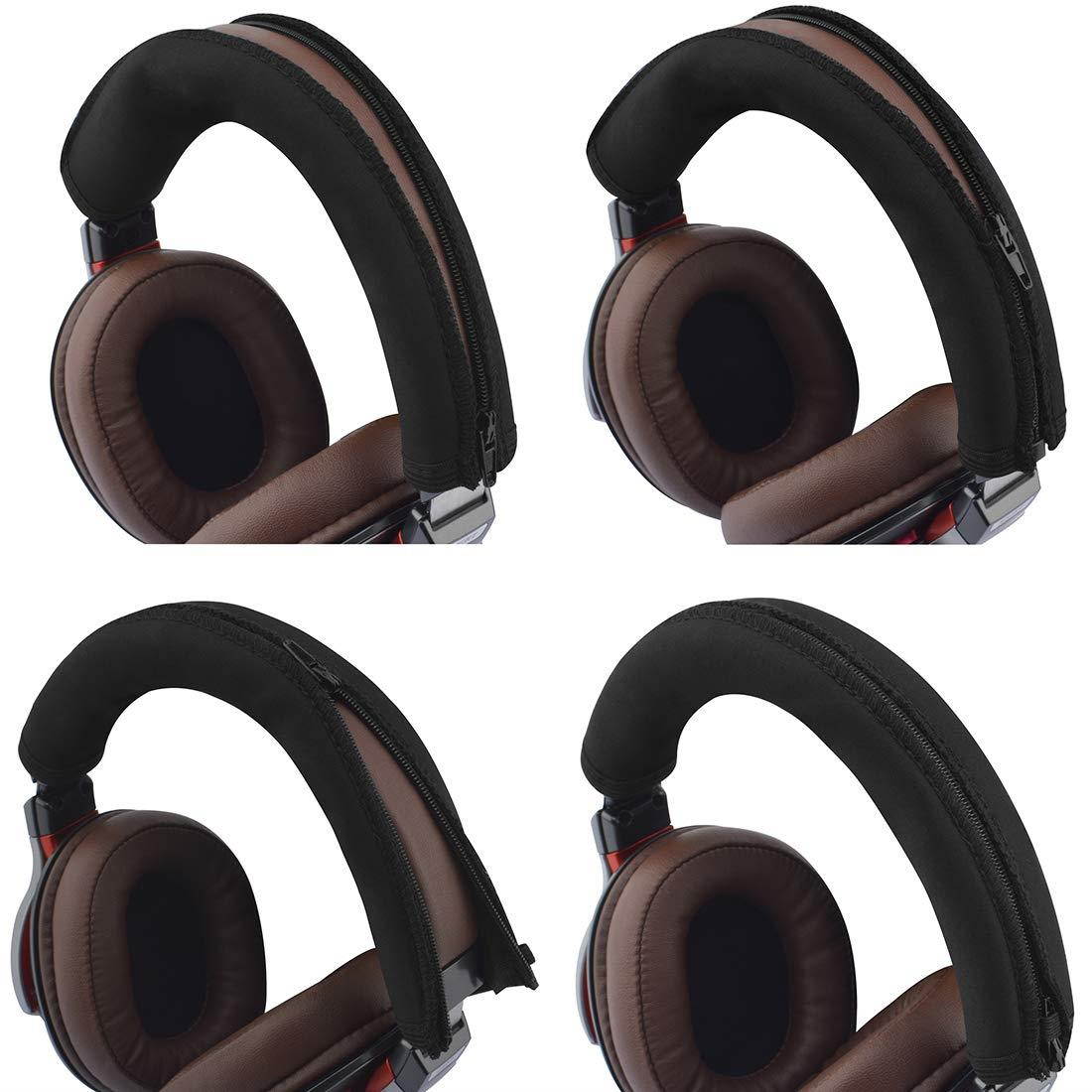 Geekria Headband Cover Compatible ATH MSR7, MSR7NC, MSR7BK, MSR7GM, M50 Headphones/Headphone Headband Protector Repair Parts/Protective Sleeve/Easy DIY Installation No Tool Needed