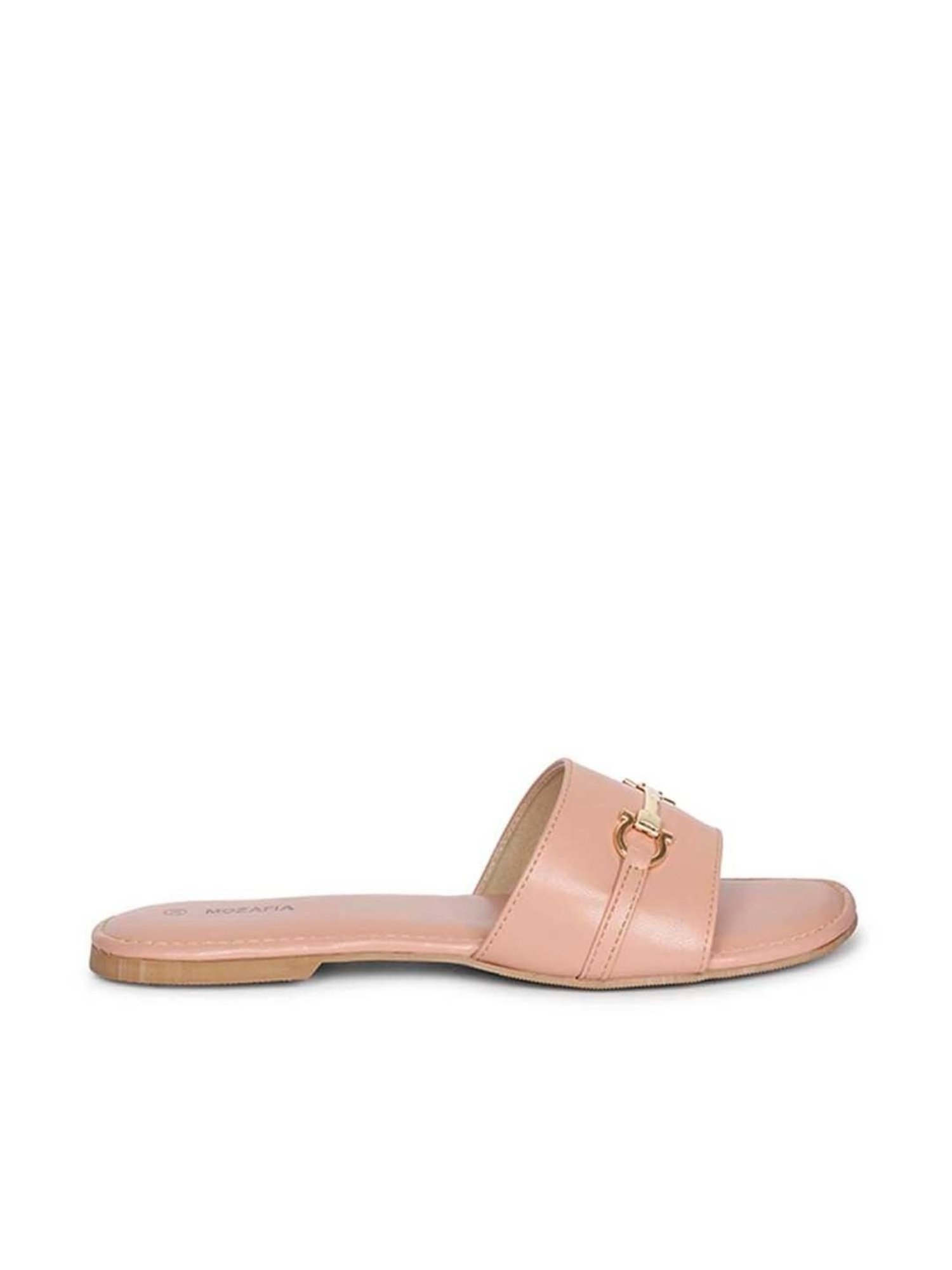Mozafia Women's Peach Casual Sandals