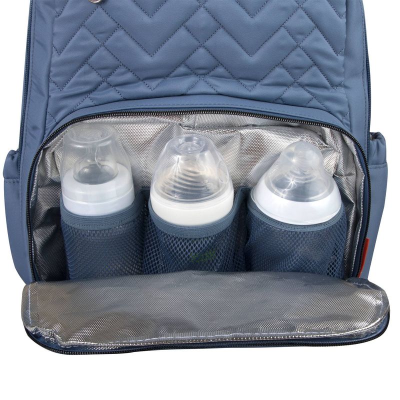 Fisher-Price Morgan Quilted Backpack - Slate Blue