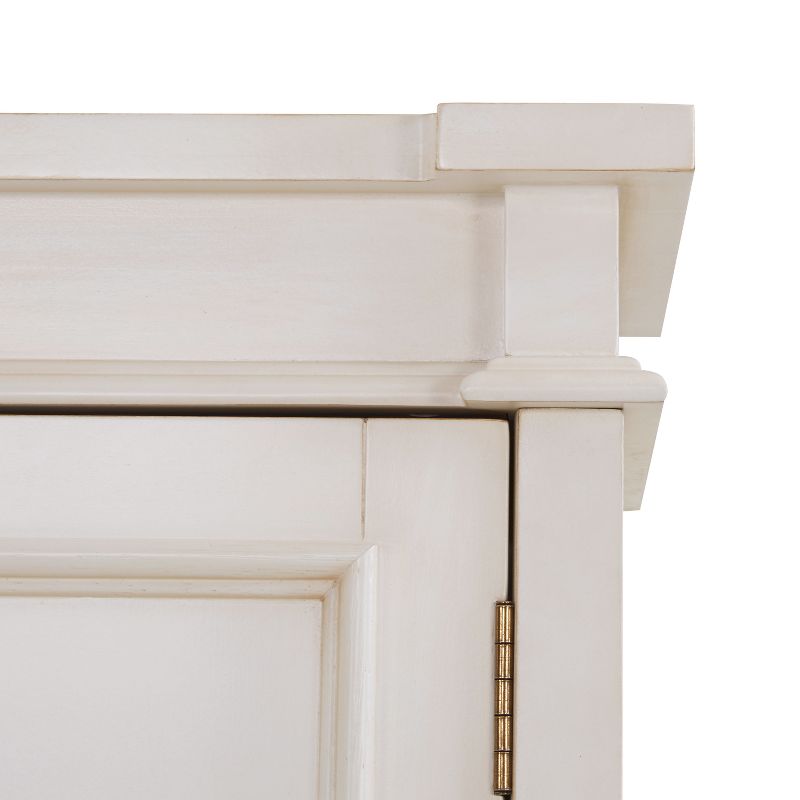 Aiden Lane Peluda Fold Out Bar Cabinet Antique White