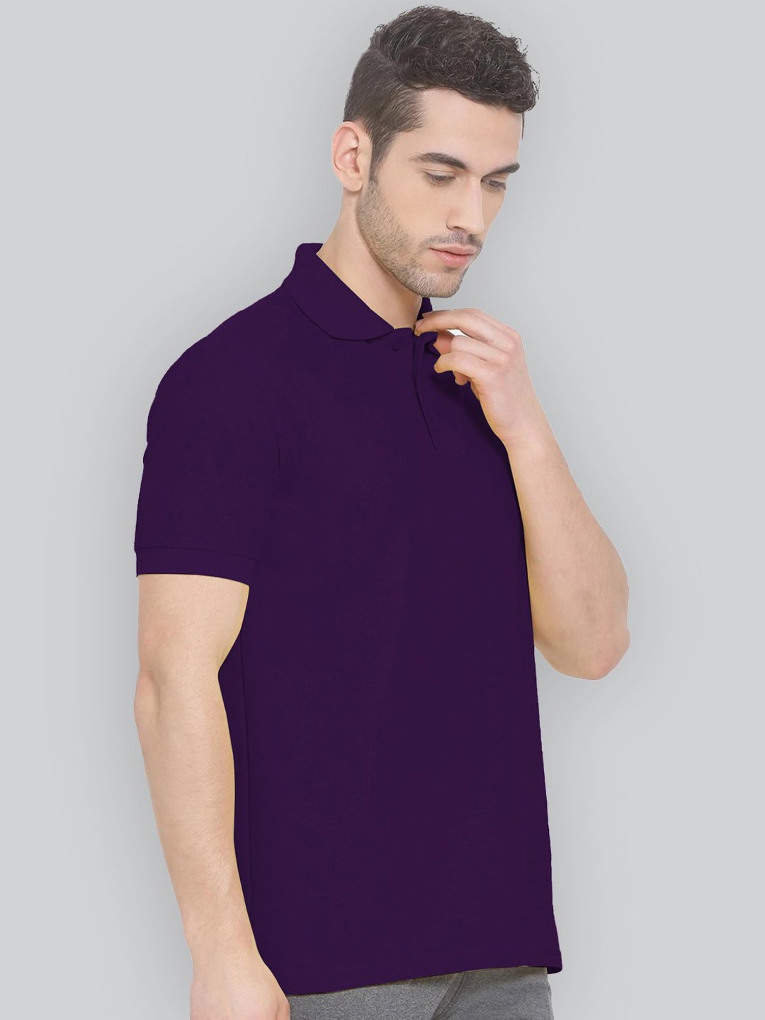 Lux Nitro Purple Regular Fit Polo T-Shirt
