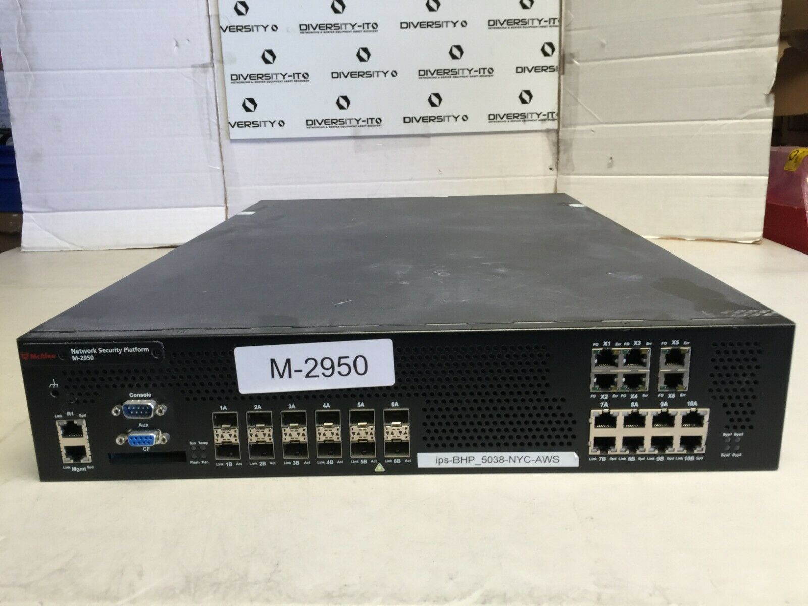 McAfee Network Security M-2950 Sensor Appliance