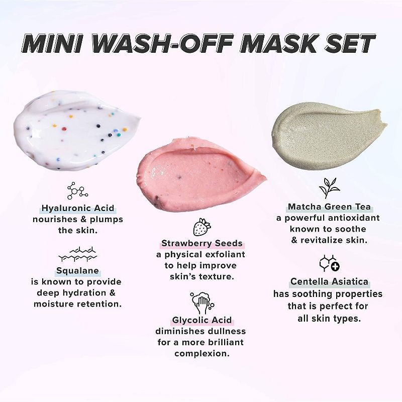 I DEW CARE Mini Scoops Face Mask Set - 3ct/0.35oz each