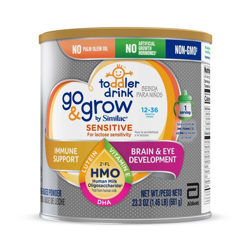 Go & Grow Sensitive by Similac Toddler Drink Non-GMO Formula Powder - 23.3oz