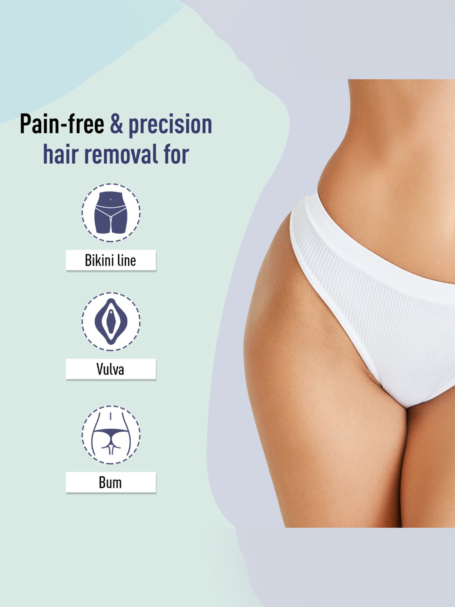 Sirona Reusable Bikini Line Razor with Japanese Precision Shave Blade