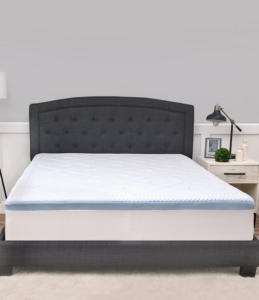Sensorpedic Majestic 2#double; Gel Swirl Memory Foam Mattress Topper