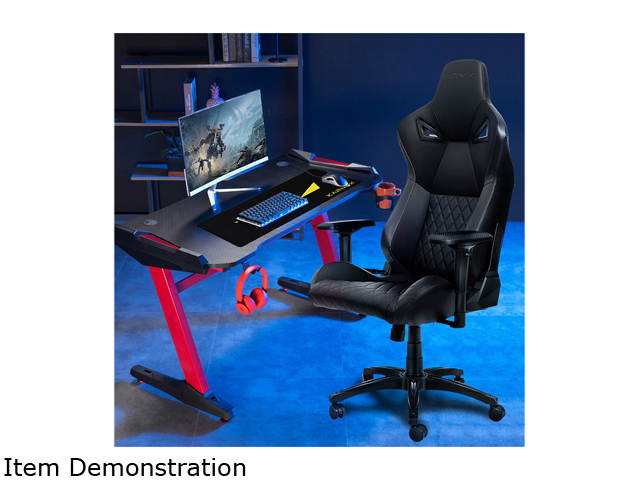 KARNOX Legend TR Racing Style Gaming Office Chair with Adjustable Height and Arm Rests, Ergonomic 155&deg; Reclining, Locking High Back with Integrated Headrest (Black)