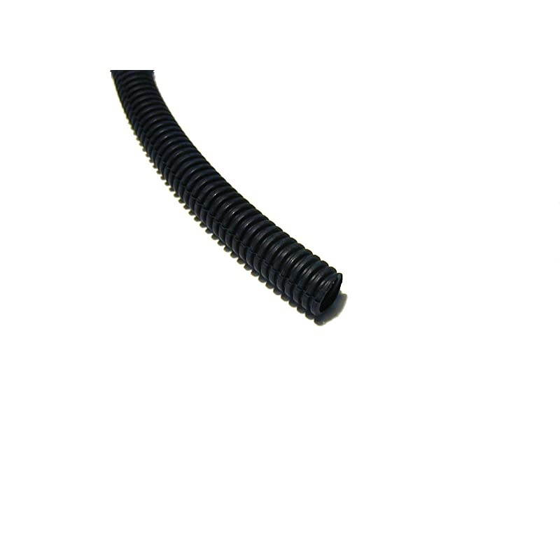 12 inch Split Loom 100 Feet Black Wire Tubing Black Car Audio Stereo Cable