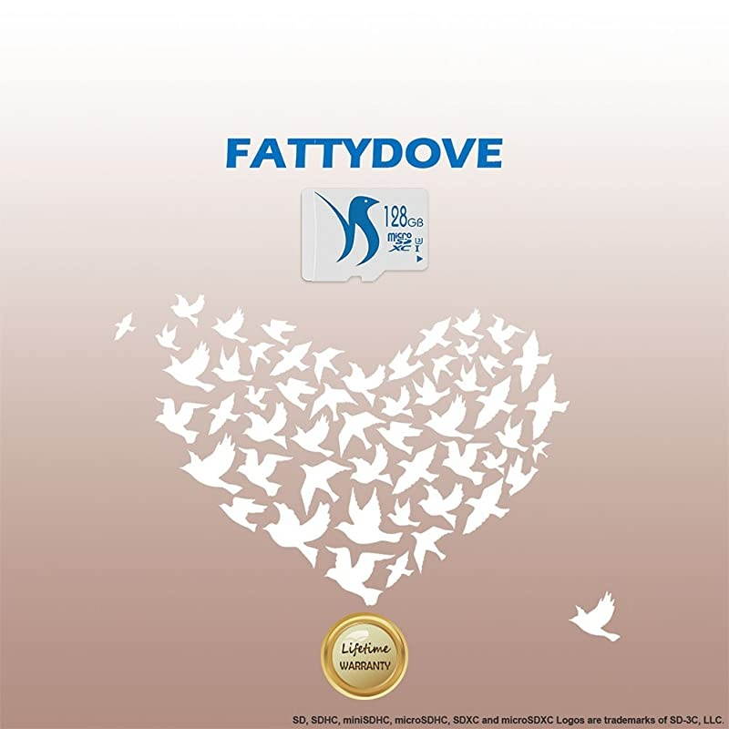 128GB Micro SD Card Class 10 MicroSD MLC Flash Memory Card High Speed UP to 80MB/s Read for Drone/Dash cam/GoPro Hero 7&5/DJI Spark(128GB U3)