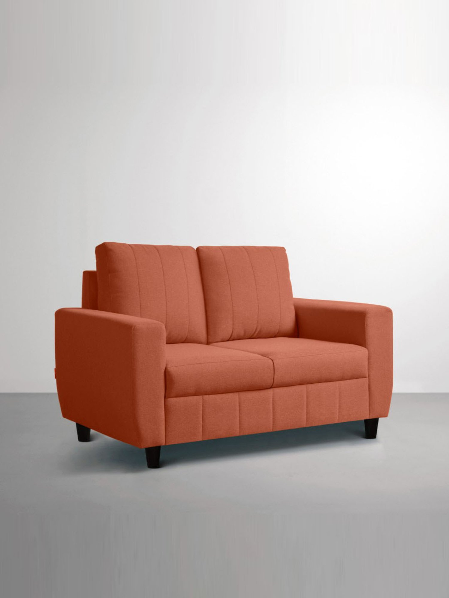 Sleepyhead Bae Ember Orange Fabric 2 Seater Sofa