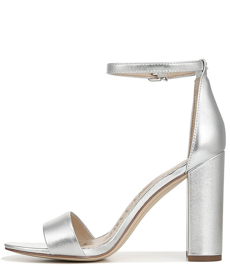 Sam Edelman Yaro Leather Ankle Strap Block Heel Dress Sandals