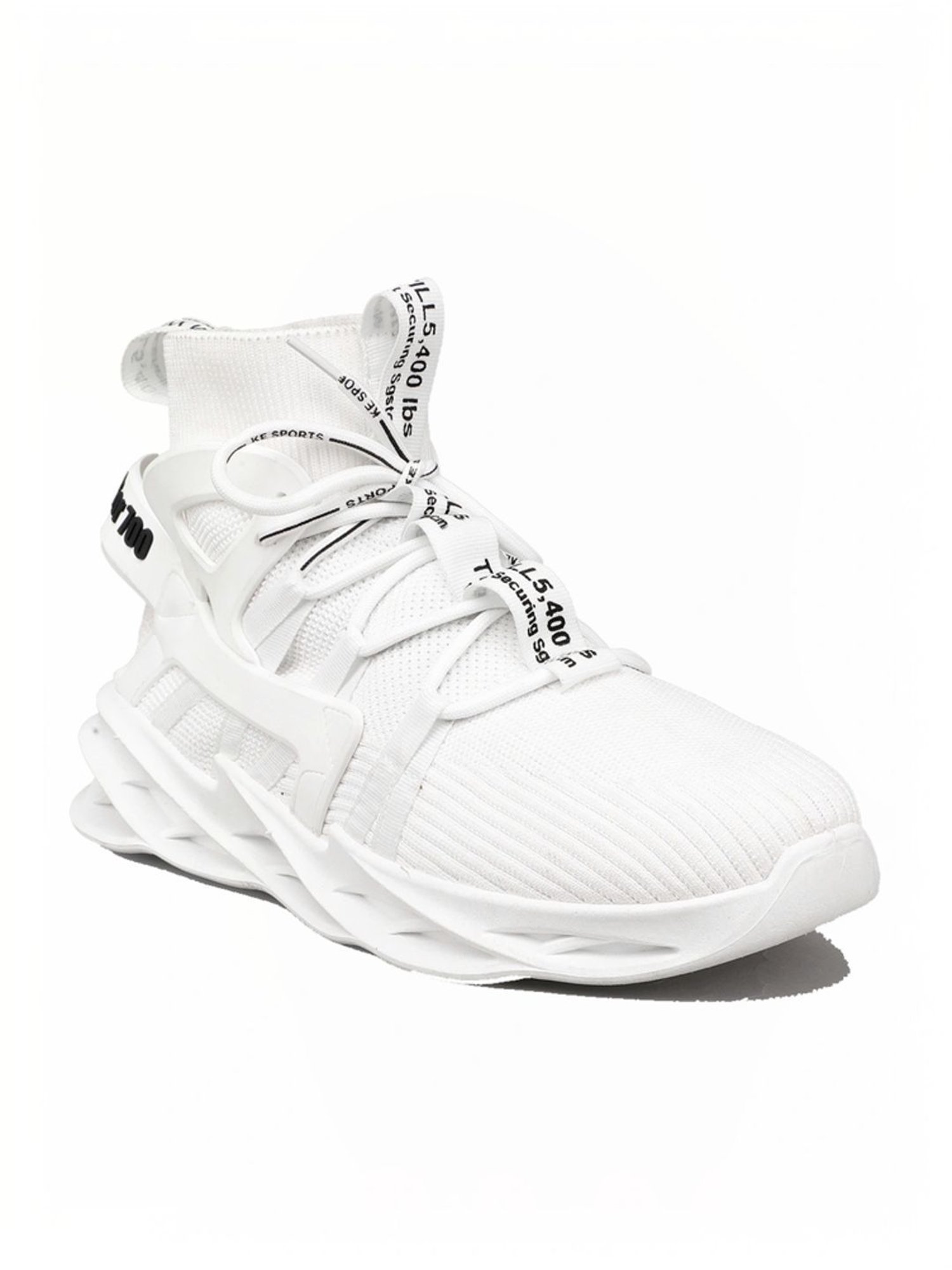 Rapid Box Men's White Running Shoes