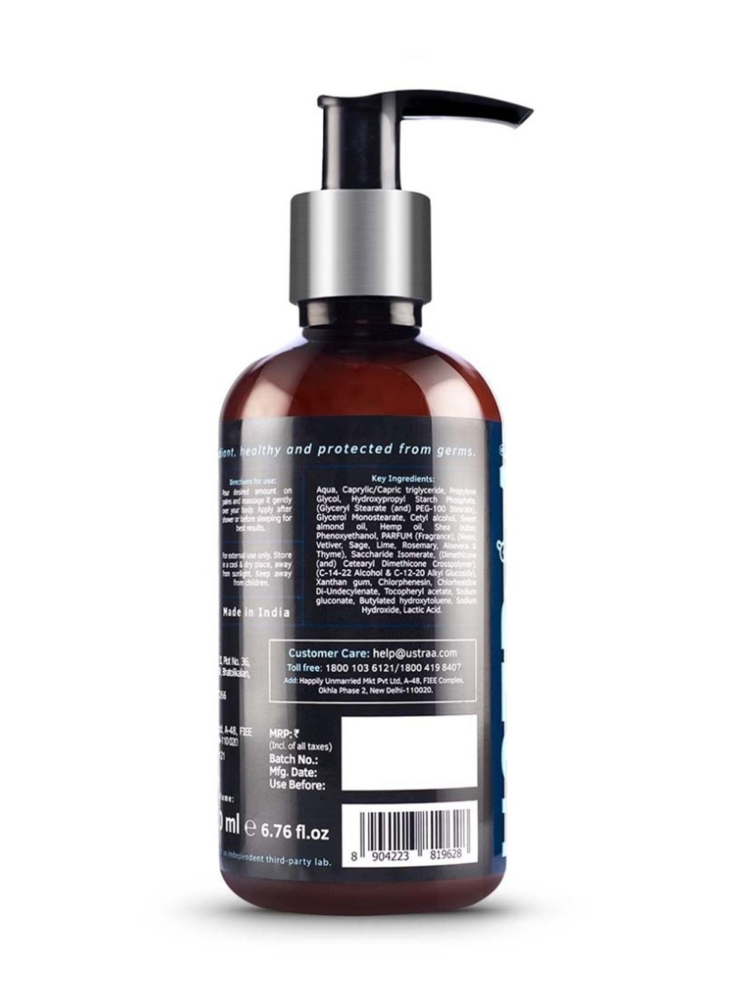 Ustraa Germ Free Body Lotion & Dry Skin De-Tan Face Mask Combo