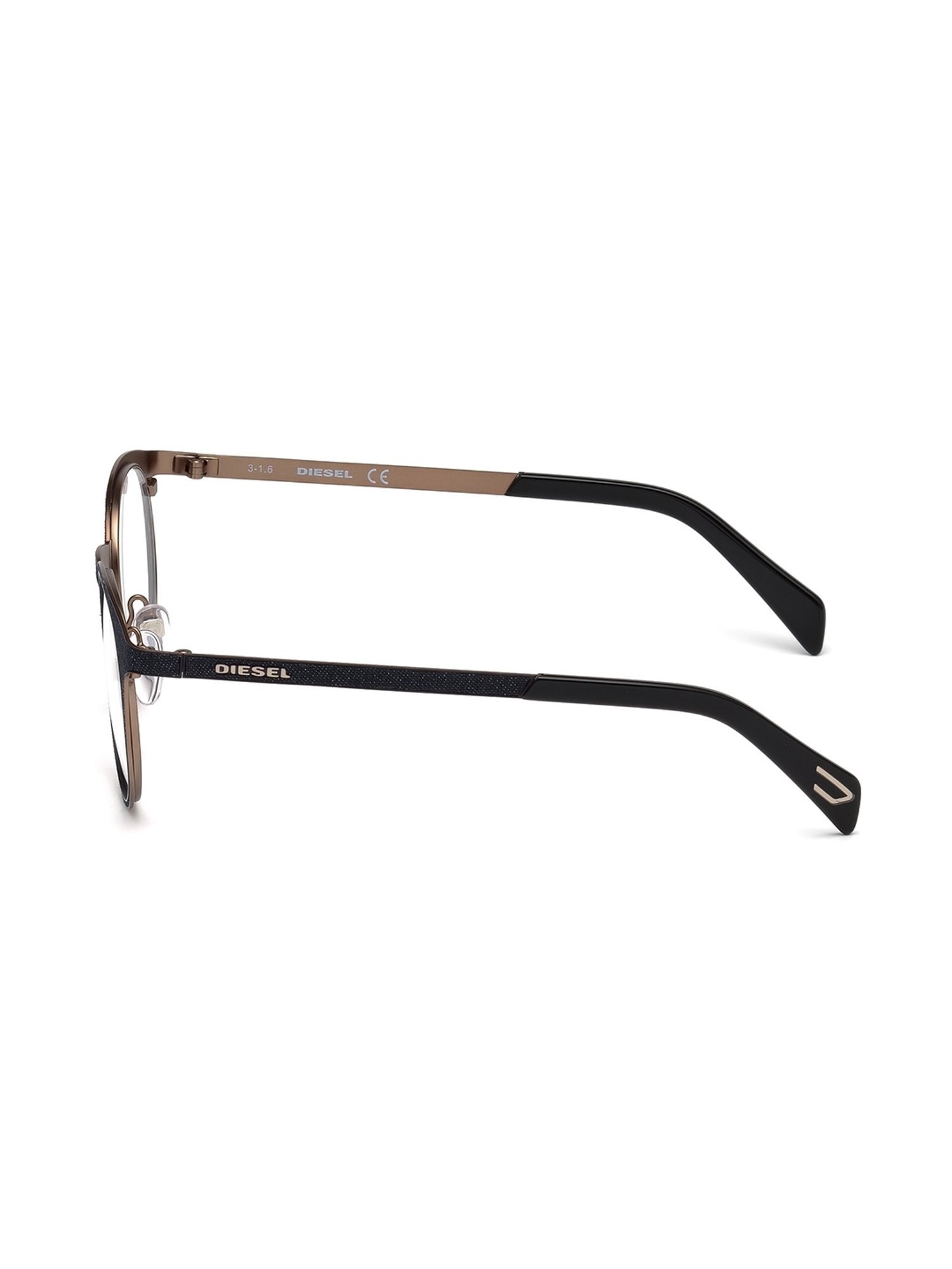 DIESEL DL5221 48 092 Black Full Rim Round Frame