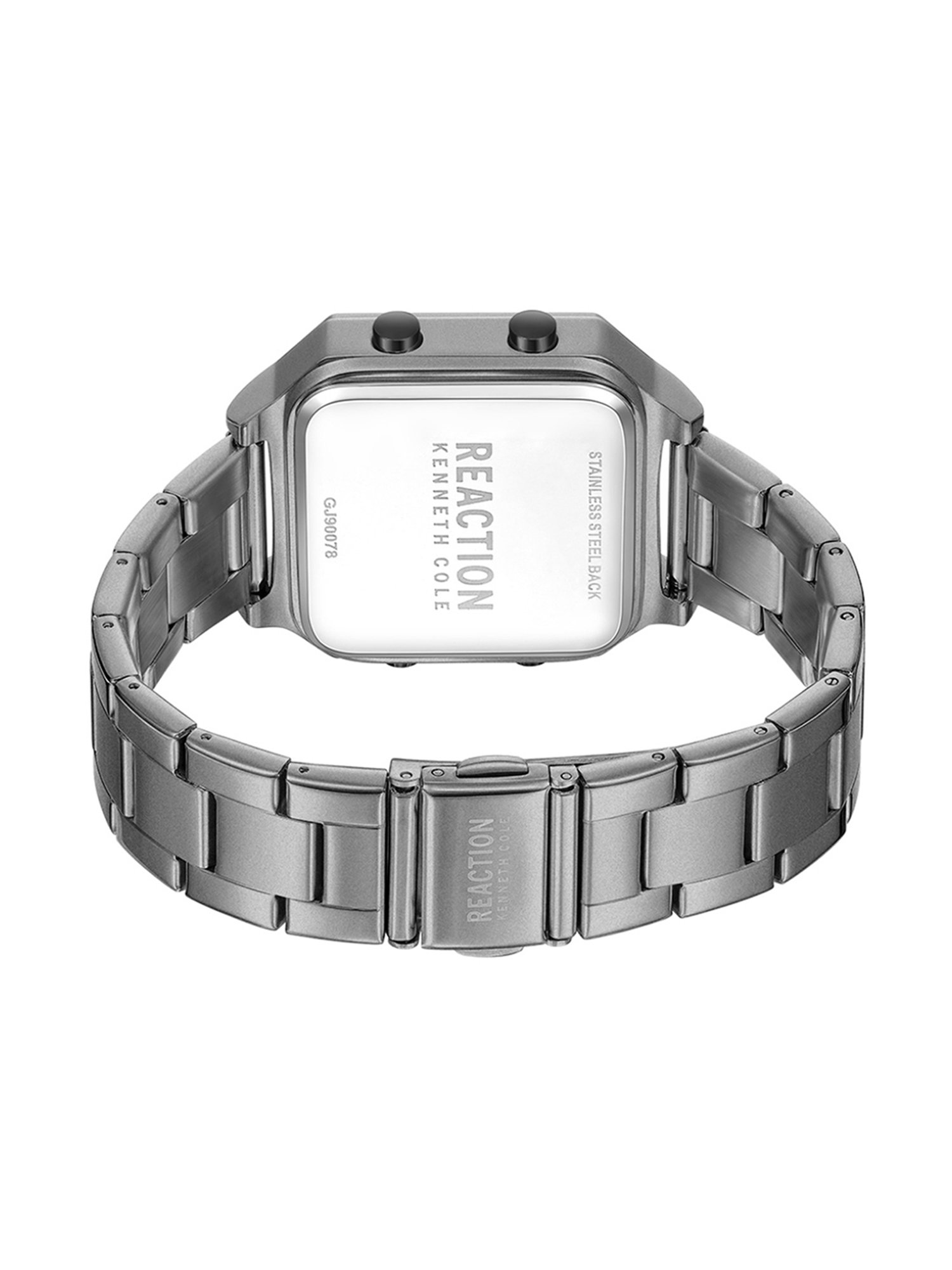 REACTION KENNETH COLE  Unisex Digital Stainless Steel Strap Watch  - KRWGJ9007808