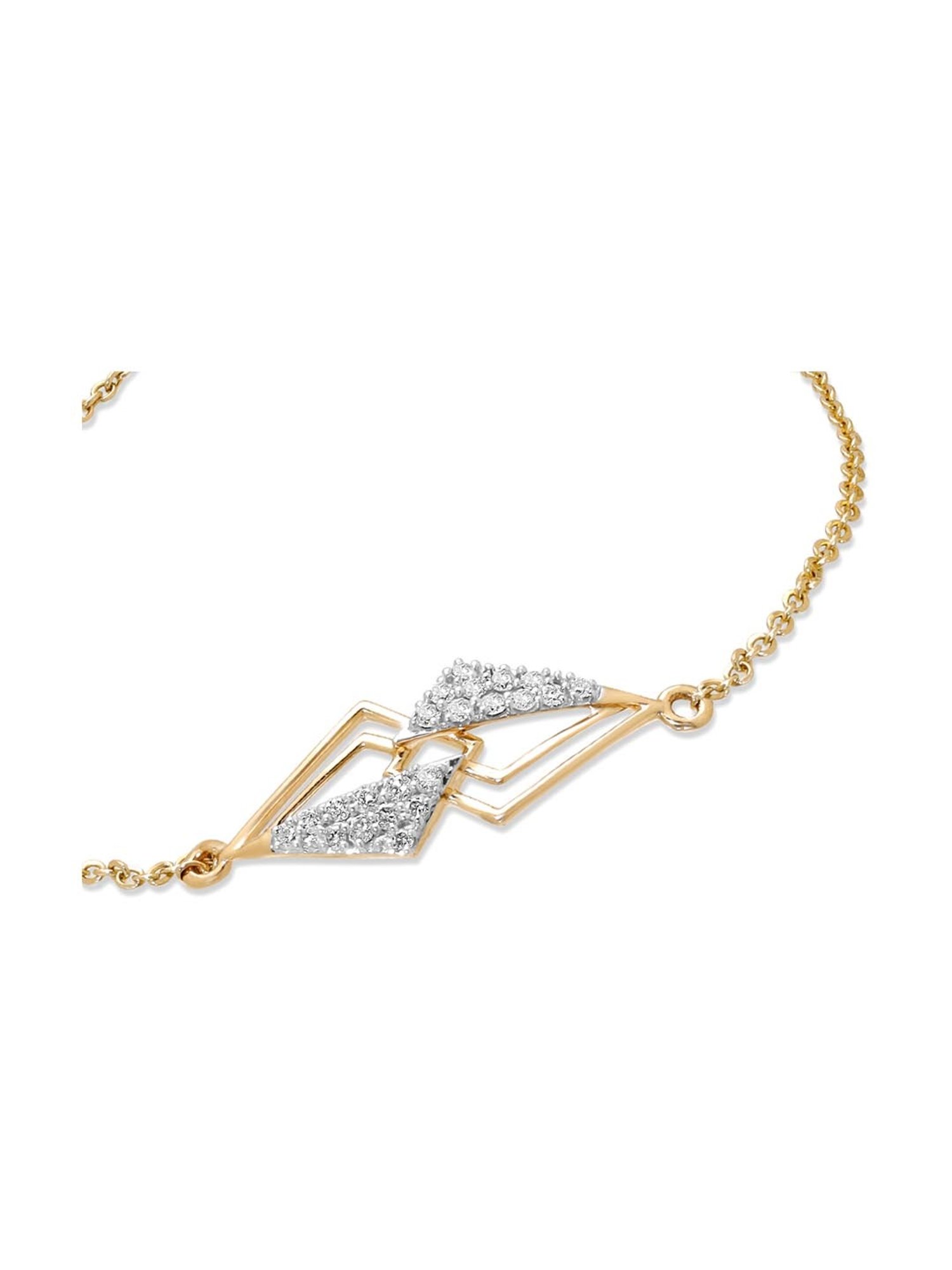 Mia by Tanishq Cupid Charm 14k Gold & Diamond Bracelet for Women