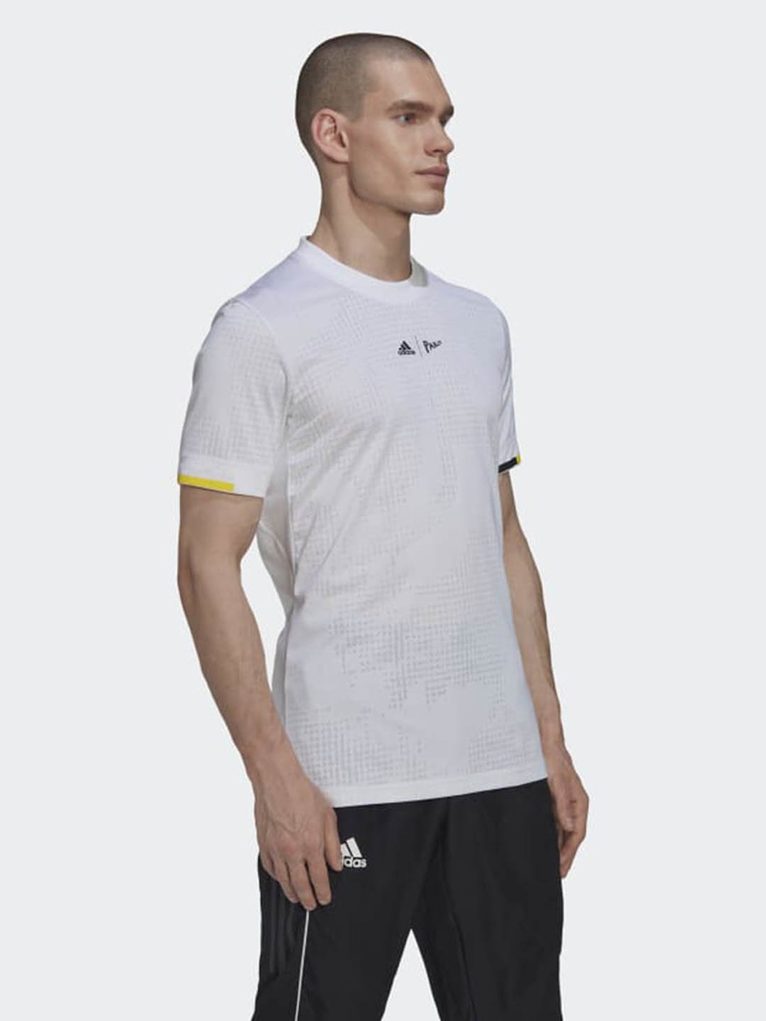 Adidas White Regular Fit Sports T-Shirt
