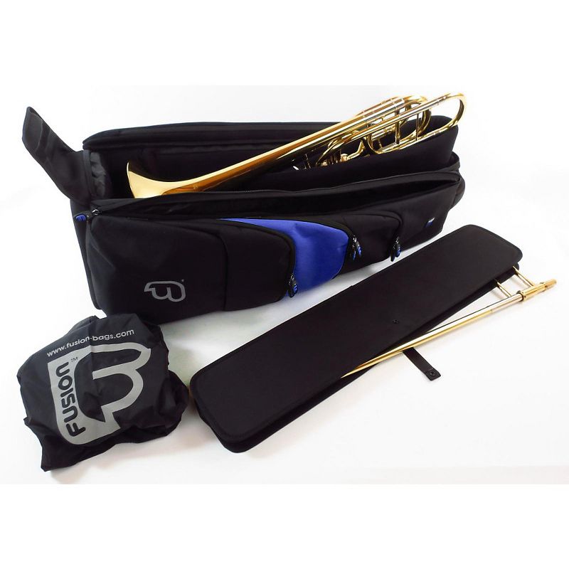 Fusion Premium Bass Trombone Bag Black and Blue