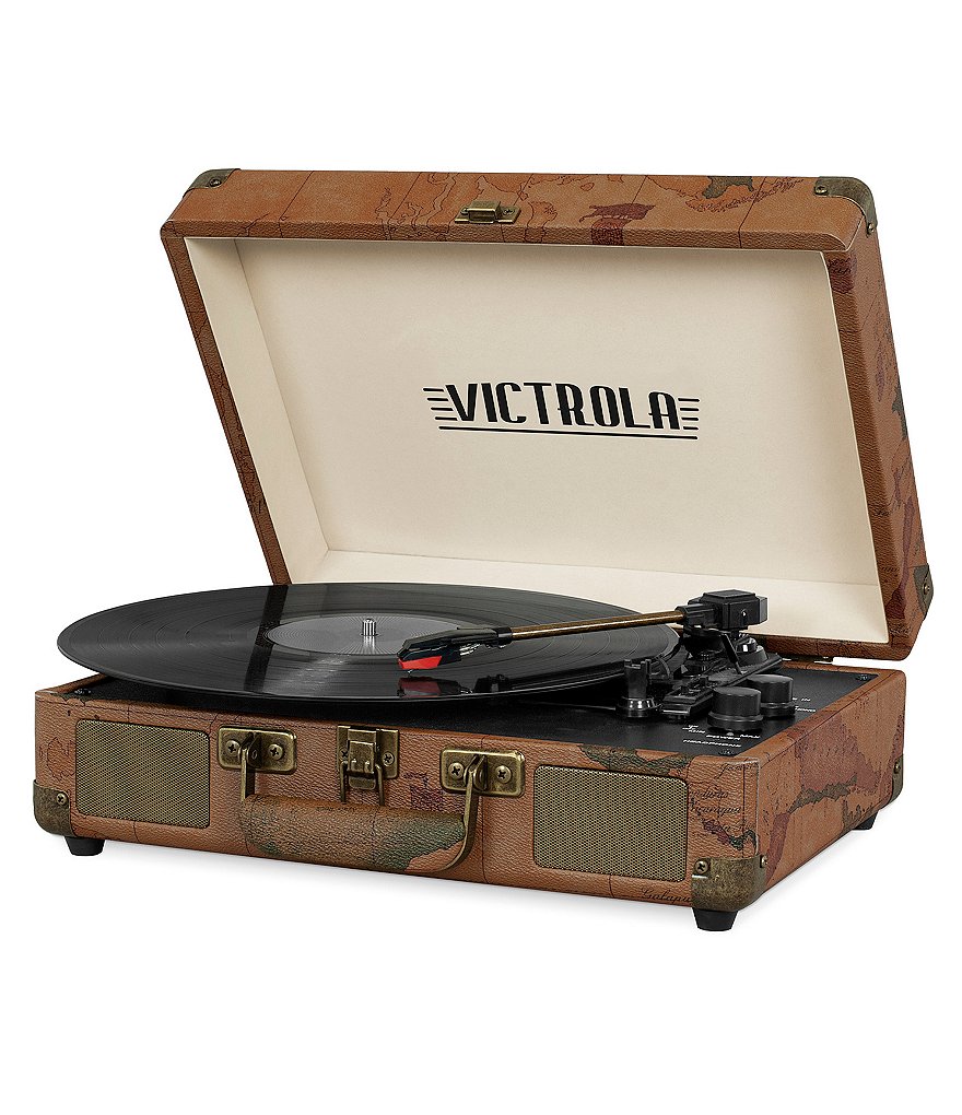 Victrola Bluetooth Suitcase Record Player with 3-speed Turntable