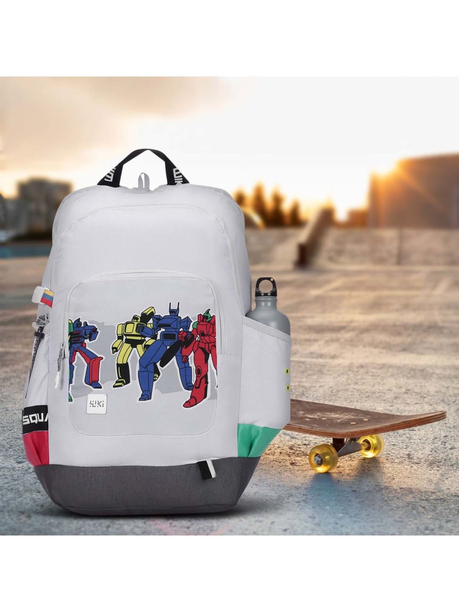 Wiki 40 Ltrs Grey Medium Backpack