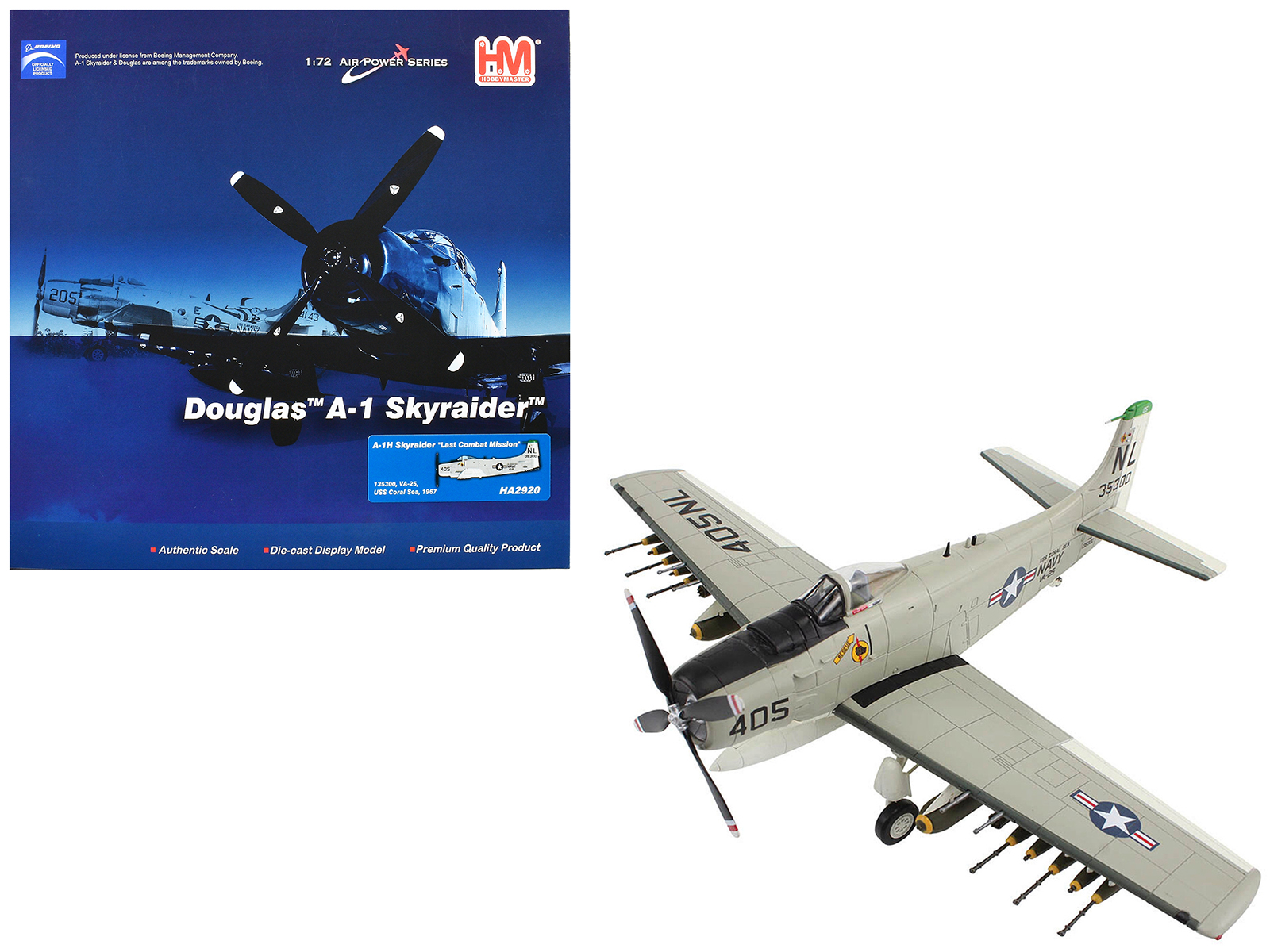 Douglas C-54 Skymaster Transport Aircraft "Berlin Airlift Candy Bomber Air Transport Command" United States Air Force (1945) "Planes of World War II" Series 1/200 Diecast Model Airplane by Luppa